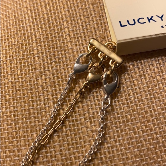 NEW lucky layers triple strand blue bead necklace - Picture 8 of 10